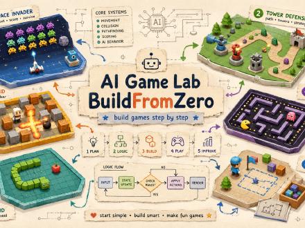 AI Game Lab BuildFromZero: Classic Games from Scratch [Template]