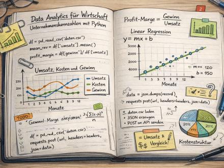 Data Analytics für Wirtschaft – Unternehmenskennzahlen mit Python [Vorlage]