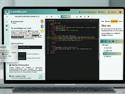 CodeRoom Web-Projekte – HTML, CSS & JavaScript live im Browser entwickeln