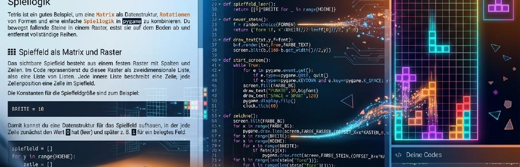 pygame in CodeRoom – Interaktive Programmierung direkt im Browser
