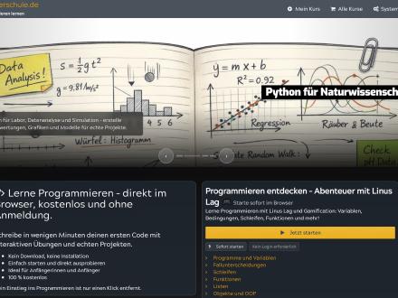 Programmierschule.de neu gestartet – interaktive Programmierkurse für Privatkundinnen und Privatkunden