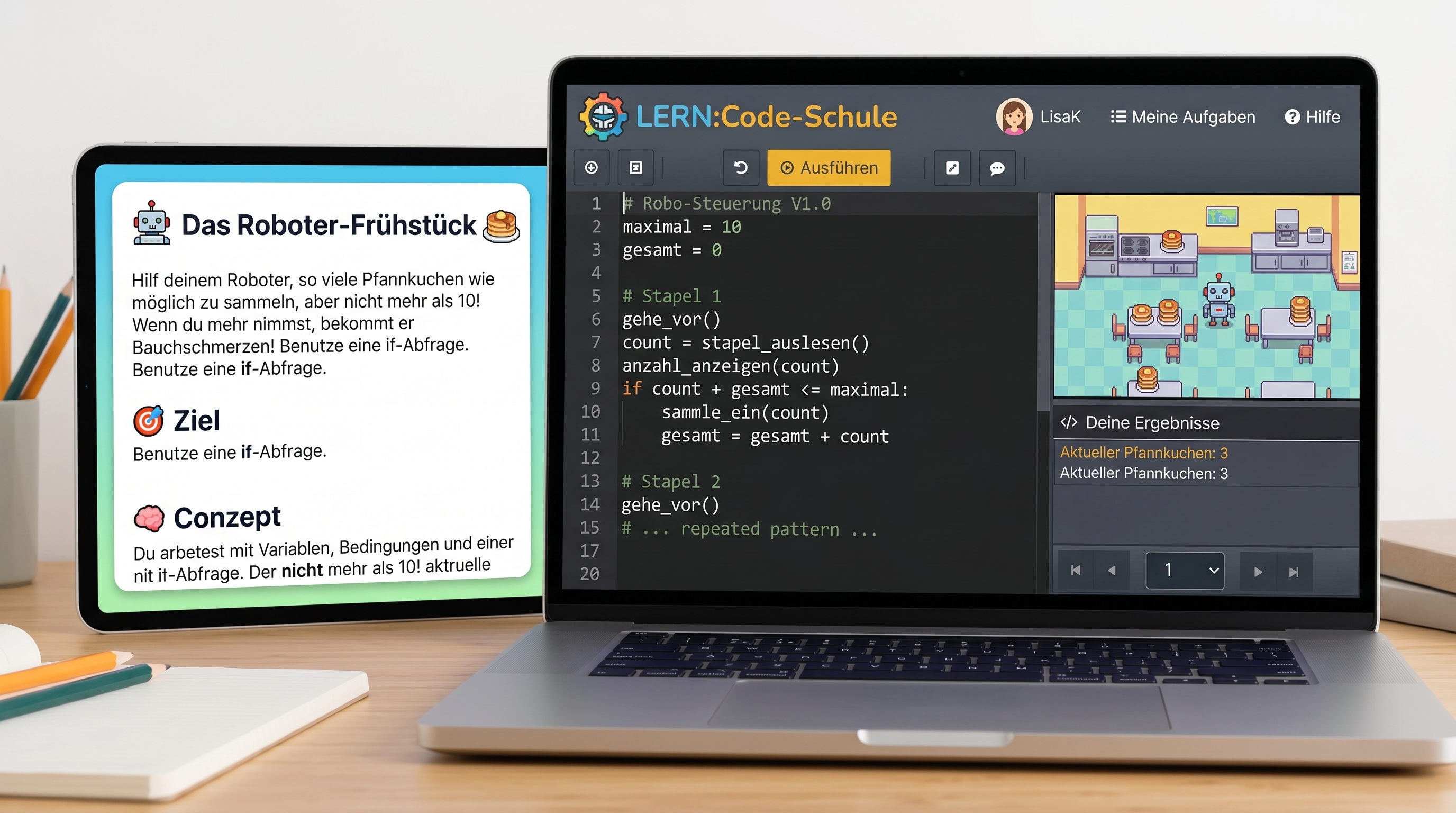 Ein Browser reicht für die erste Programmierstunde